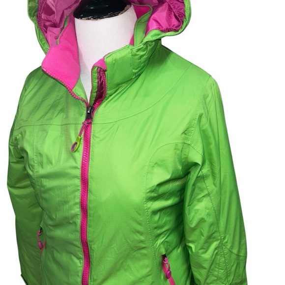 L.L. Bean Girl's M Medium Thinsulate TEK Coat Jacket Hooded Fleece Lined #283666 - Picture 2 of 12